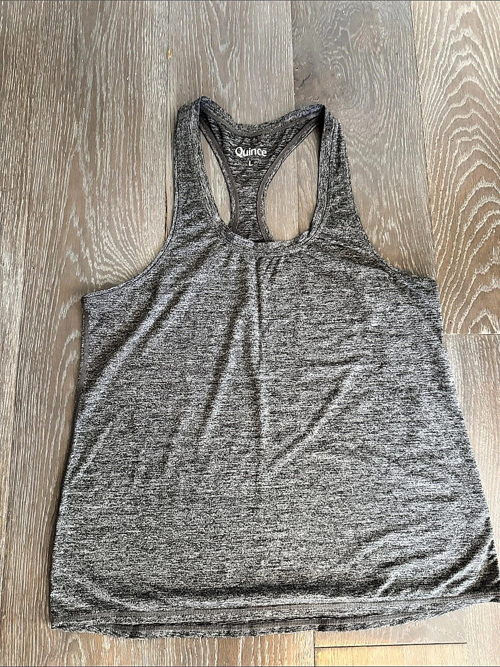 Quince Seamless Racerback Tank Gray